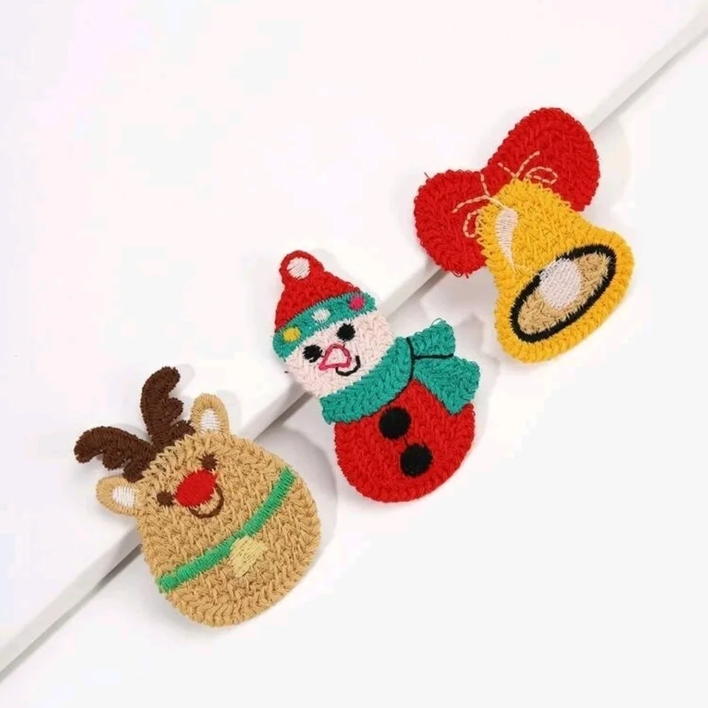 Christmas Braided Hair Clips